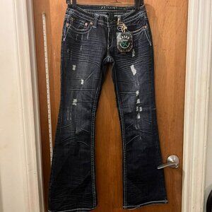 Waist 28 - R.E.U.S.E - NWT - Dark Blue Jeans - W28"xL31"